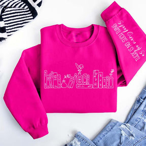 Floral Books There Is No Such Thing Sweatshirt
