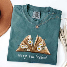 Sorry I'm Booked Bookworm Daisy T-Shirt