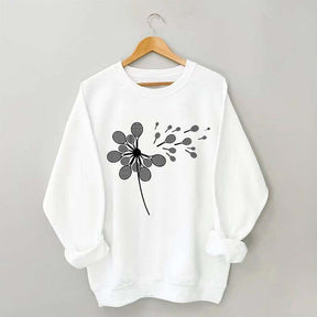 Dandelion Tennis Racket Minimalist Sweatshirt