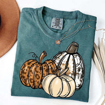 Leopard Pumpkin Thanksgiving Gift T-Shirt