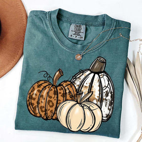 Leopard Pumpkin Thanksgiving Gift T-Shirt
