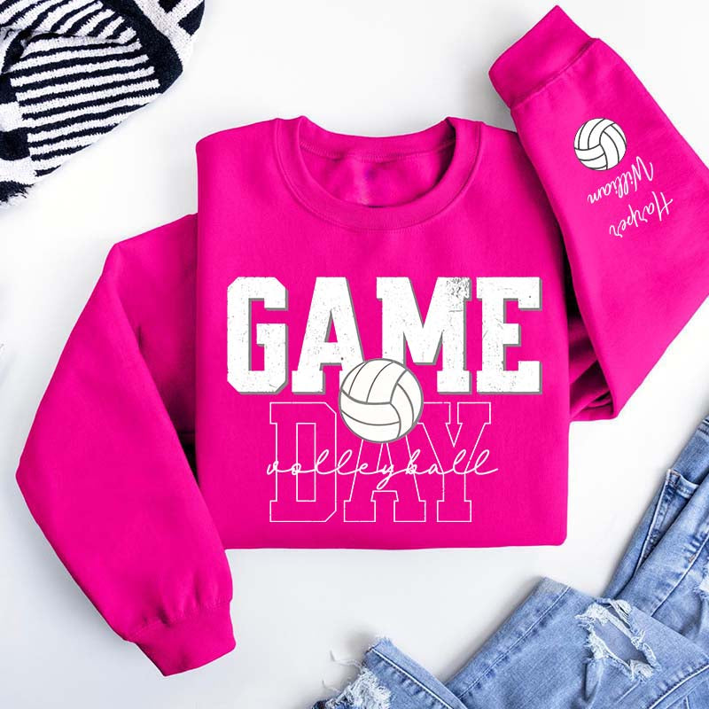 Personalized Volleyball Mom Name Sweatshirt