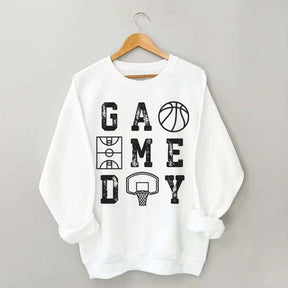 Retro Basketball Mom Game Day Sweatshirt