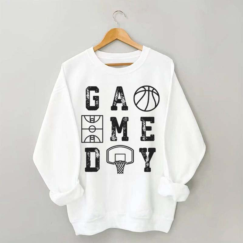 Retro Basketball Mom Game Day Sweatshirt