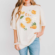 Boho Oranges Citrus Aesthetic T-Shirt