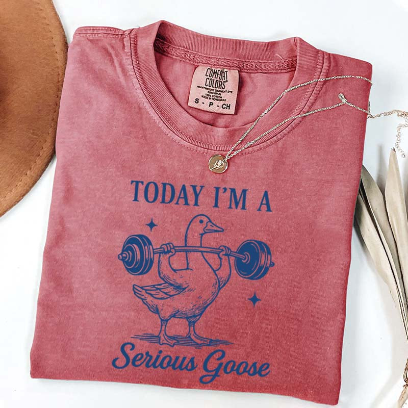 Today I'm A Serious Goose Weightlifting T-Shirt