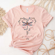 Faith Hope Love Religious Floral T-Shirt