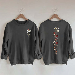 Vintage Ladybug Floral Sweatshirt