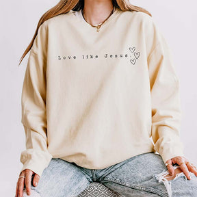 Love Like Jesus Faith Lightweight Sweatshirt