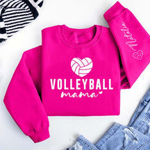 Personalized Sleeve Name Volleyball Sweatshirt