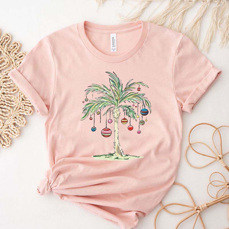 Christmas Palm Tree Cute T-Shirt