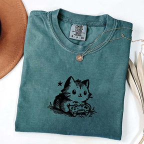 Gamer Cat Funny Gamer T-Shirt