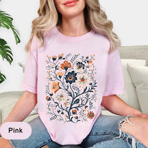 Wild Flower Aesthetic Floral Graphic T-Shirt