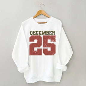 Retro December 25 Christmas Sweatshirt