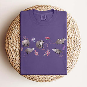 Comfort Colors Floral Possum T-Shirt