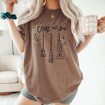 Come We Fly Witch Broom T-Shirt
