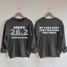 Custom Marathon Support Crew Sweatshirt