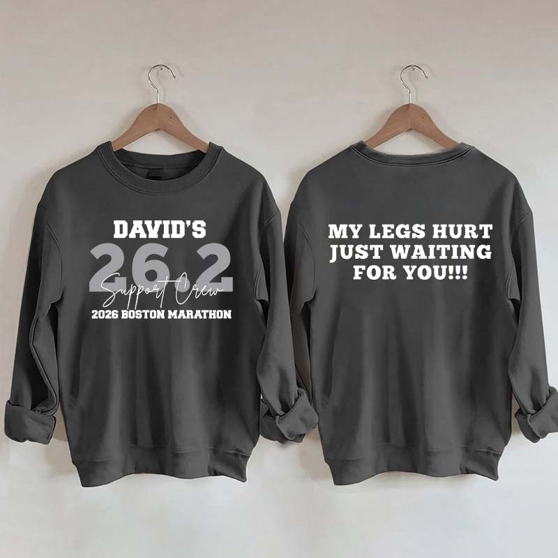 Custom Marathon Support Crew Sweatshirt