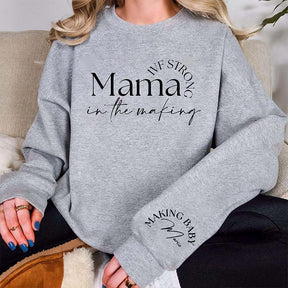 Personalized Infertility IVF Strong Mama Sweatshirt