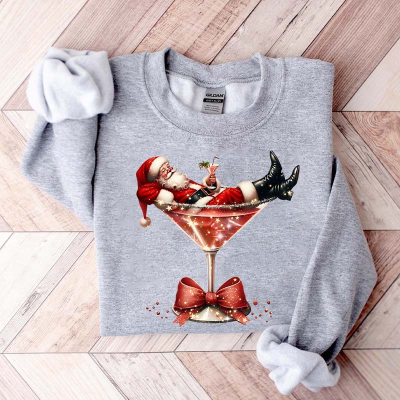 Santa's Hot Mess Martini Sweatshirt