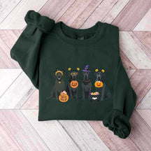 Halloween Black Lab Fall Dog Sweatshirt