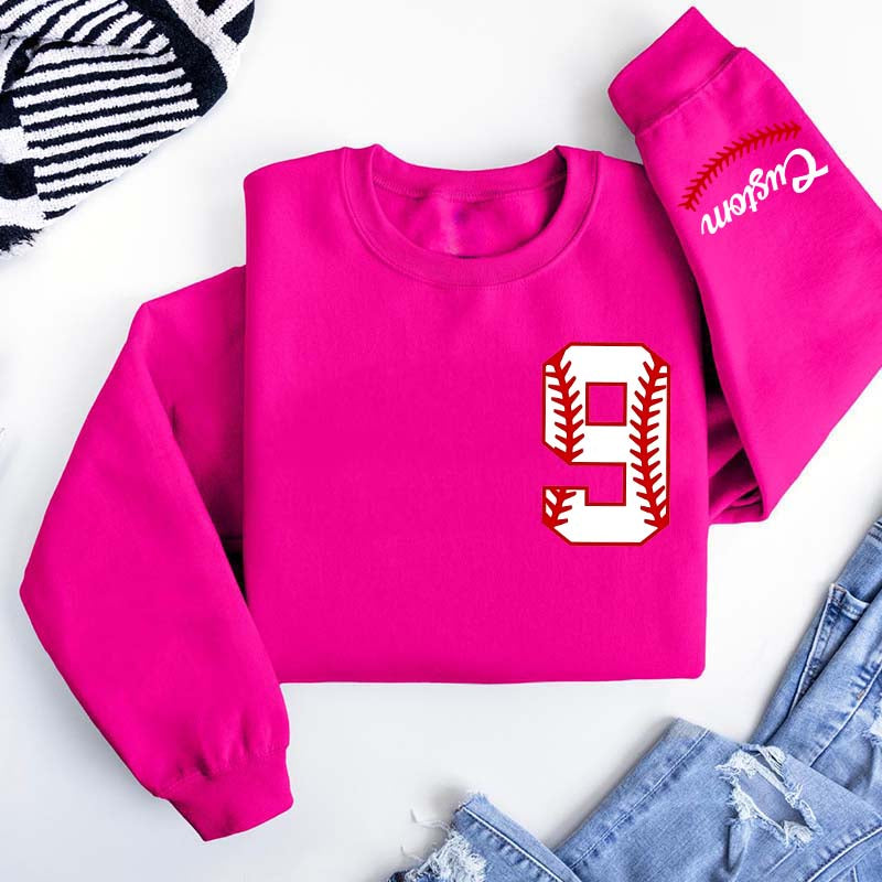 Custom Baseball Name and Number Sweatshirt