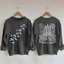 Haunted House Comfort Colors Halloween Sweatshirt
