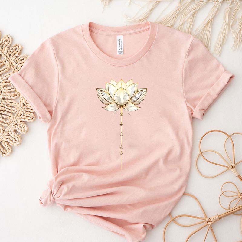 Lotus Flower Positive Energy Yoga T-Shirt