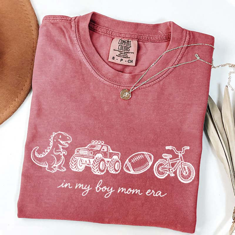 In My Boy Mom Era Football Monster Truck T-Shirt