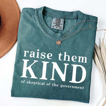 Raise Them Kind Homestead Mom Funny T-Shirt