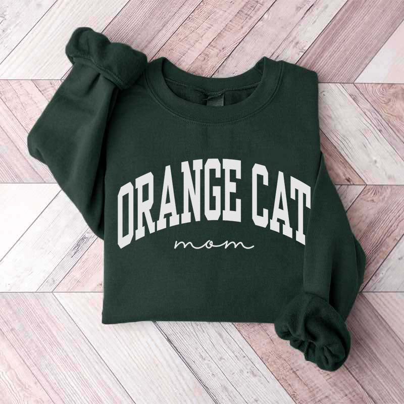 Orange Cat Mom Sweatshirt