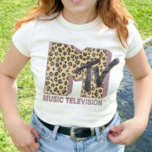 Music Television MTV Classic Leopard T-Shirt