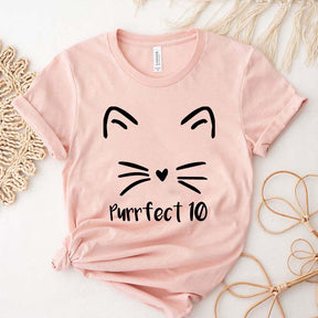 Purrfect 10 Cat T-Shirt