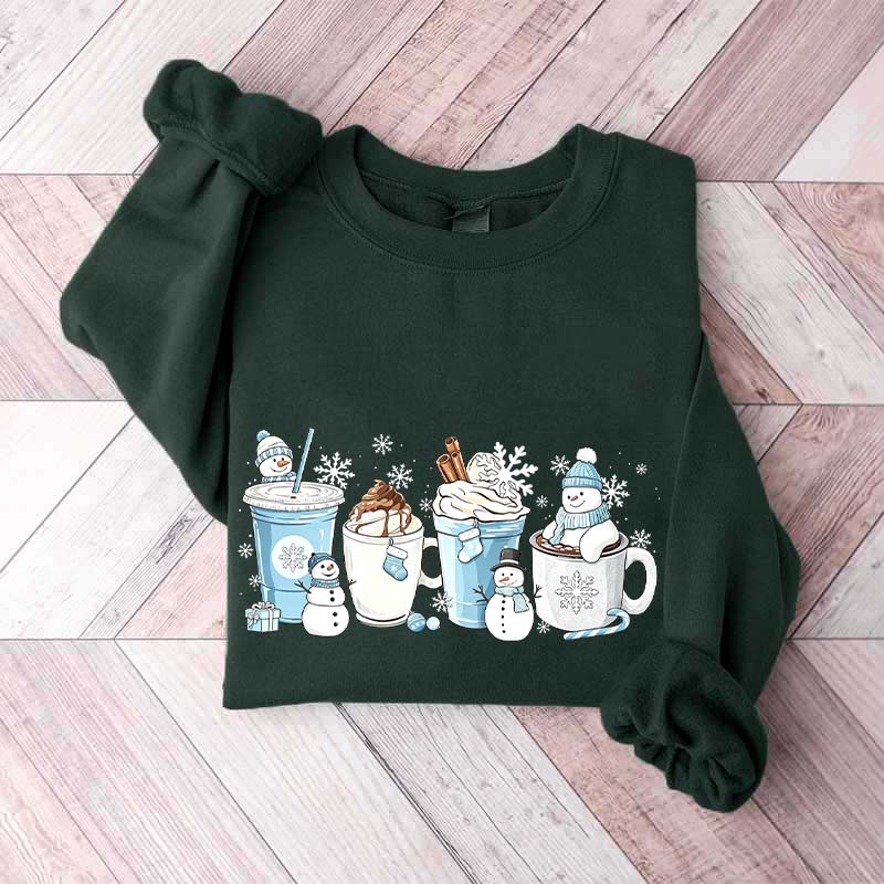 Winter Coffee Cups Sweatshirt