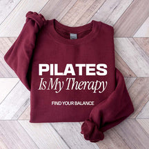 Pilates Is My Therapy Sporty Aesthetic Sweatshirt