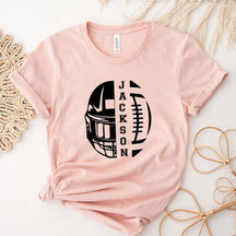 Personalized Football Mom T-Shirt
