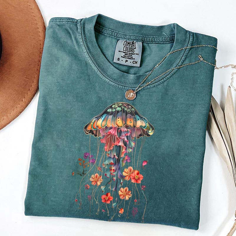 Floral Jellyfish T-Shirt