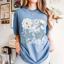 Vintage Wildflower Boho Daisy Flower T-Shirt