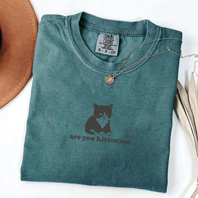 Are You Kitten Me Funny Cat Meme T-Shirt