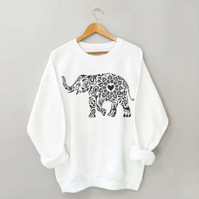 Elephant Floral Sweatshirt