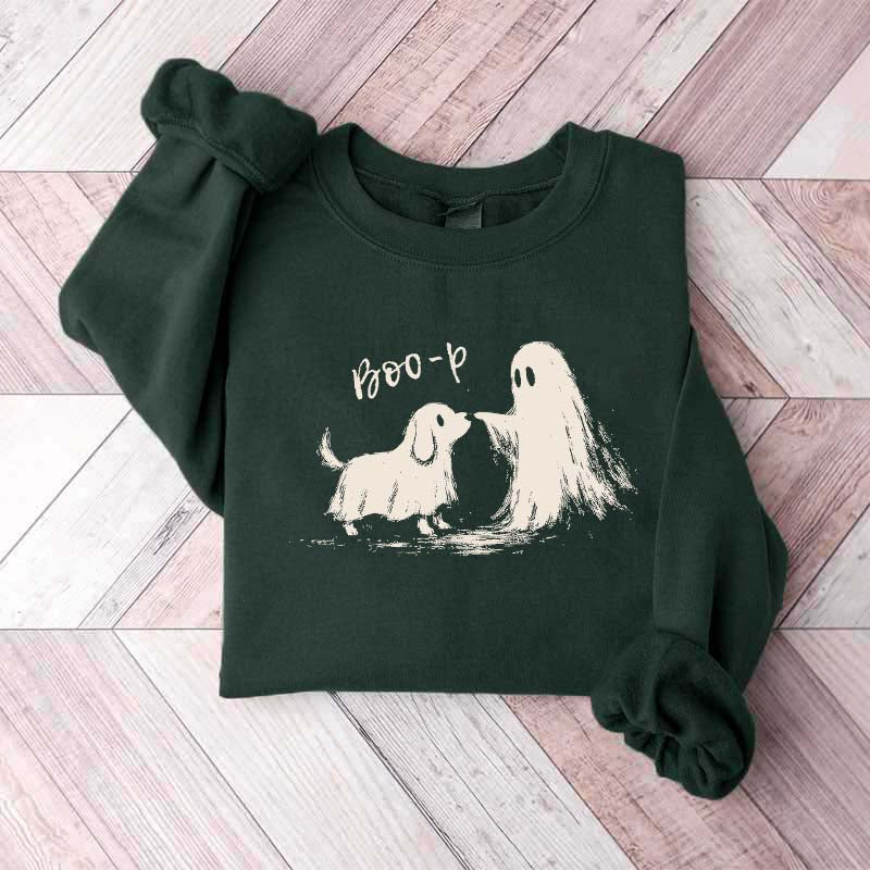 Funny Ghost Puppy Boo-P Dog Sweatshirt