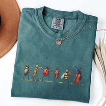 Vintage Insect Music Graphic T-Shirt