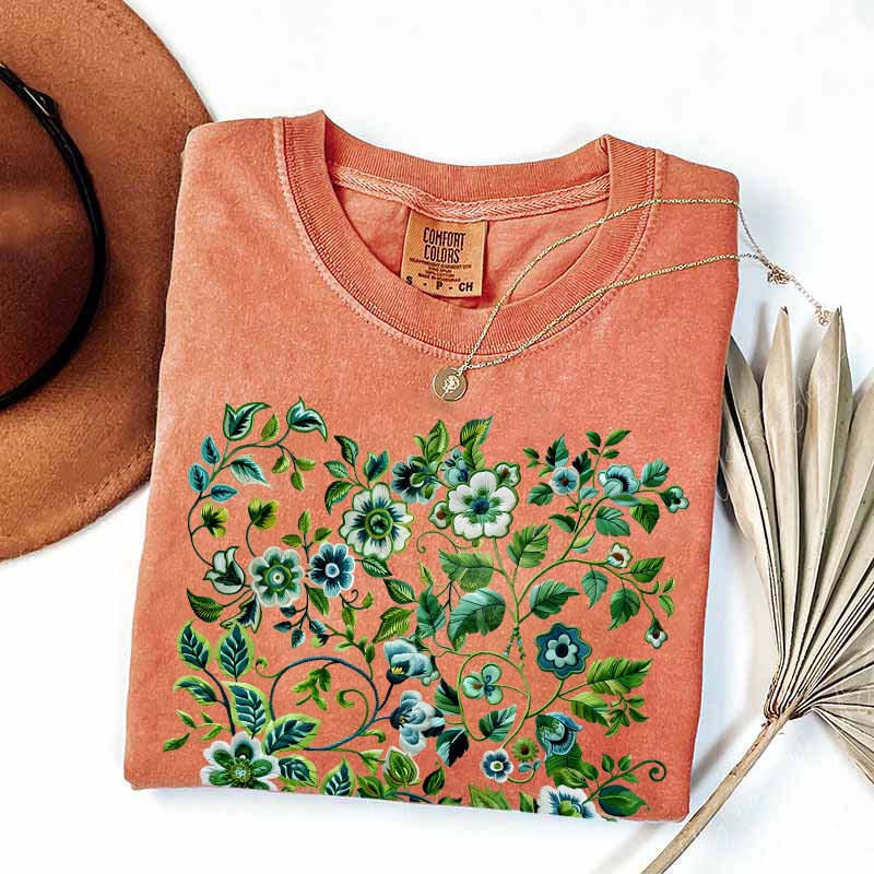 Pressed Flowers Comfort Colors T-Shirt