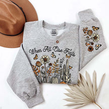 Faithful Bible Verse Wildflowers Sweatshirt