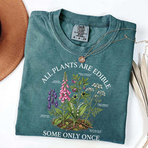 Dark Academia All Plants Are Edible Some Only Once Cute T-Shirt