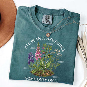 Dark Academia All Plants Are Edible Some Only Once Cute T-Shirt