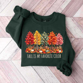 Fall Is My Favorite Color Autumn Trees Sweatshirt
