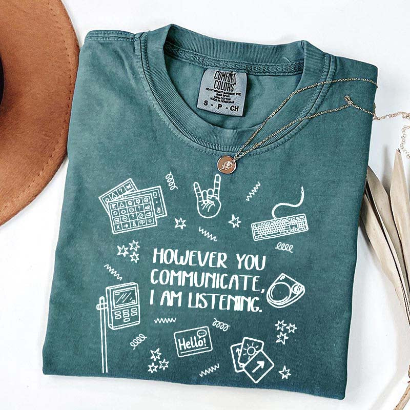 Everyone Communication Speechie AAC Bcba Aba T-Shirt