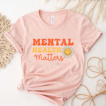 Mental Health Matters Psychologist Sunflower T-Shirt