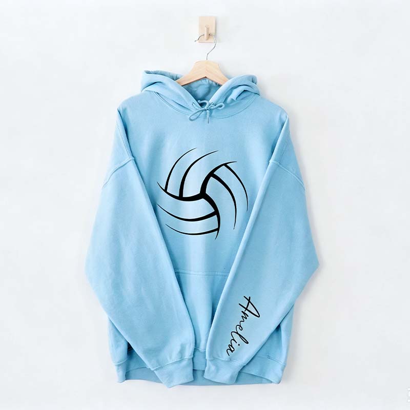Personalized Volleyball Mom Name Hoodie